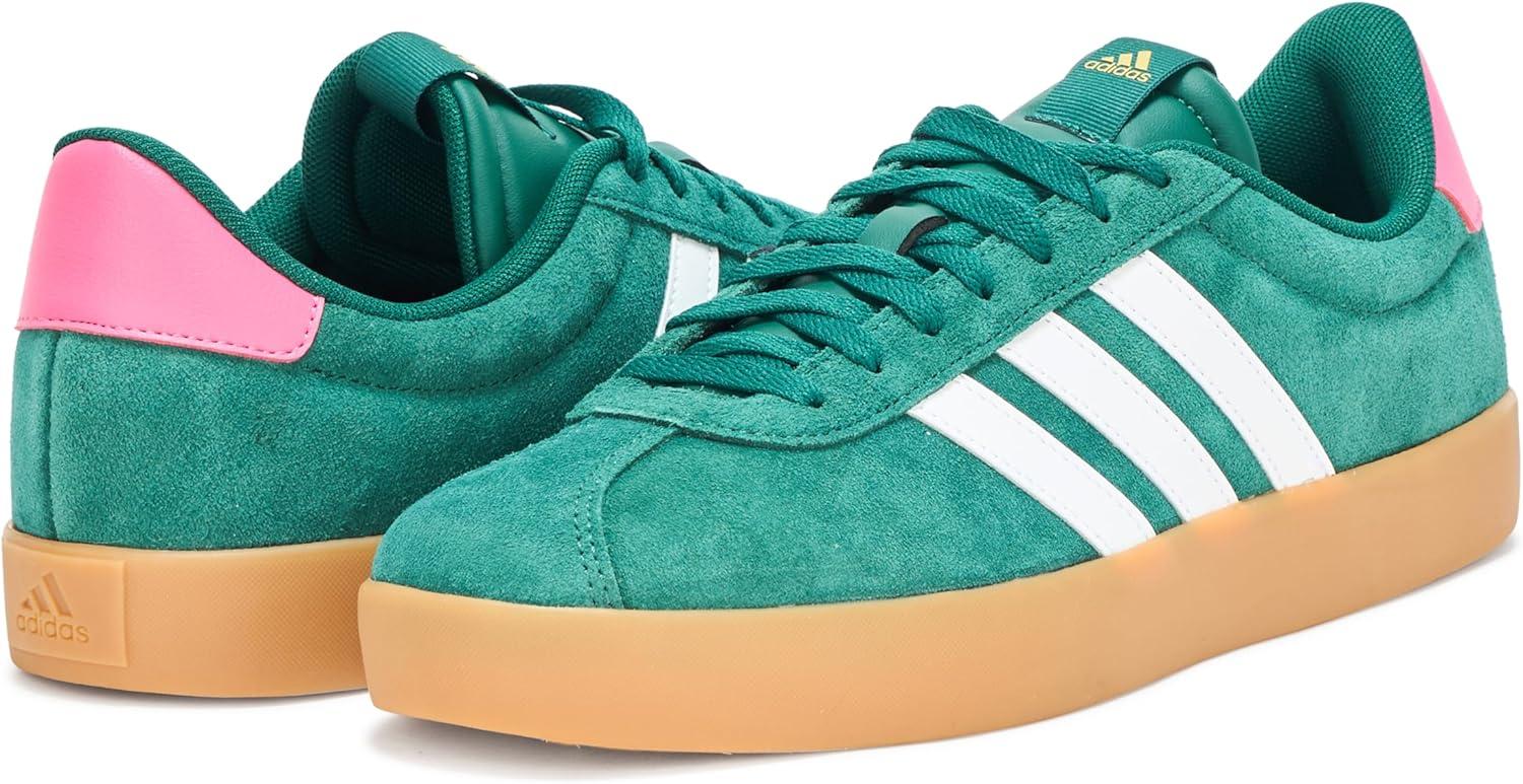imageadidas Womens VL Court 30 SneakerCollegiate GreenWhitePulse Magenta