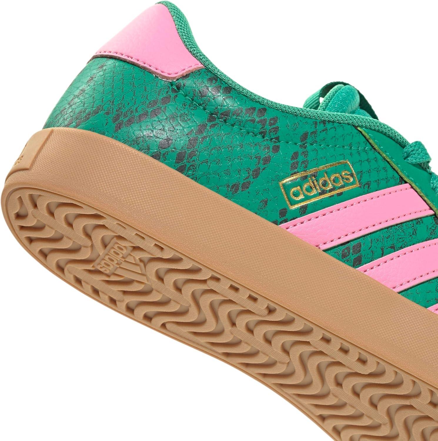 imageadidas Womens VL Court 30 SneakerCourt GreenBliss PinkGold Metallic