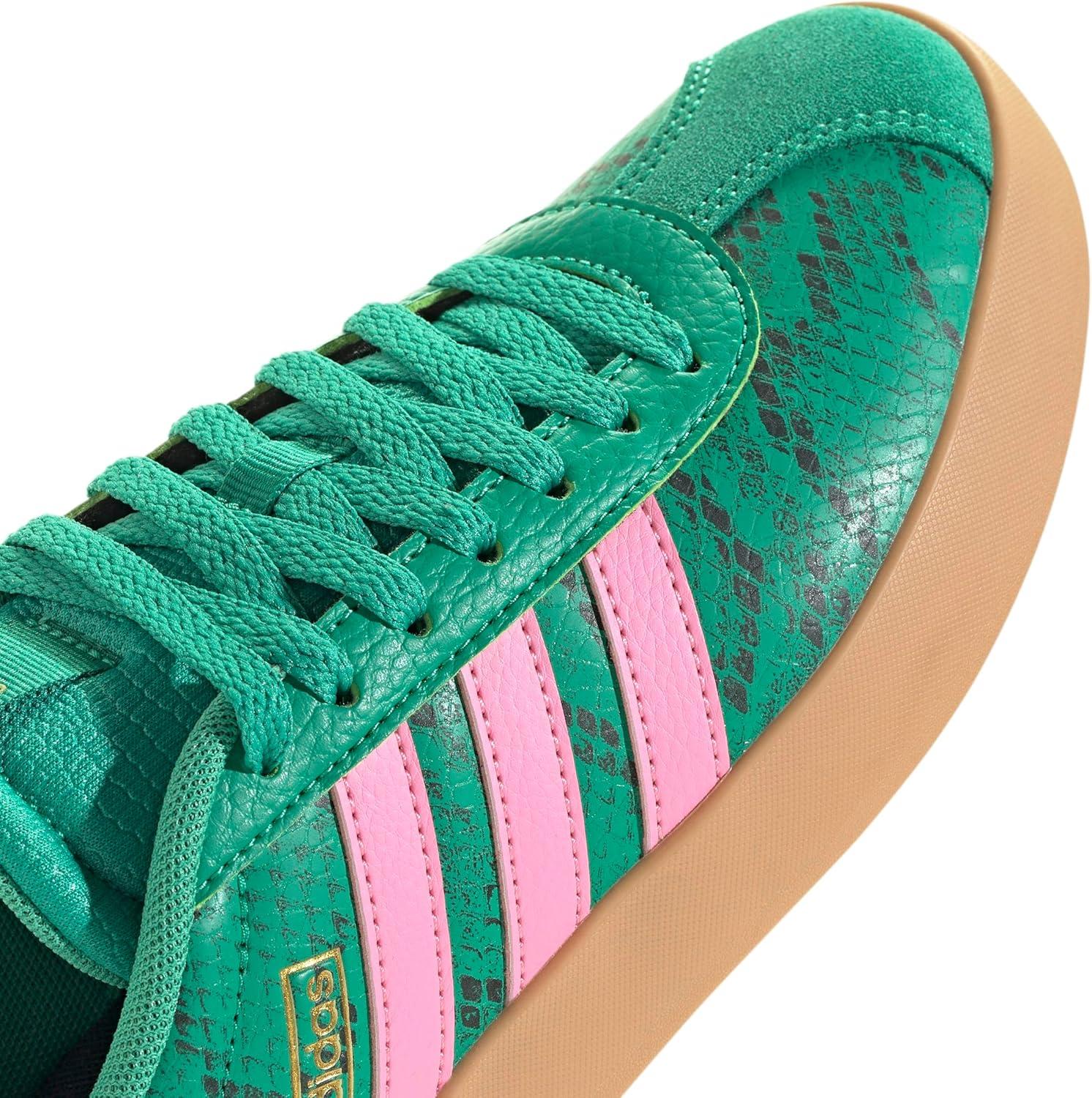 imageadidas Womens VL Court 30 SneakerCourt GreenBliss PinkGold Metallic