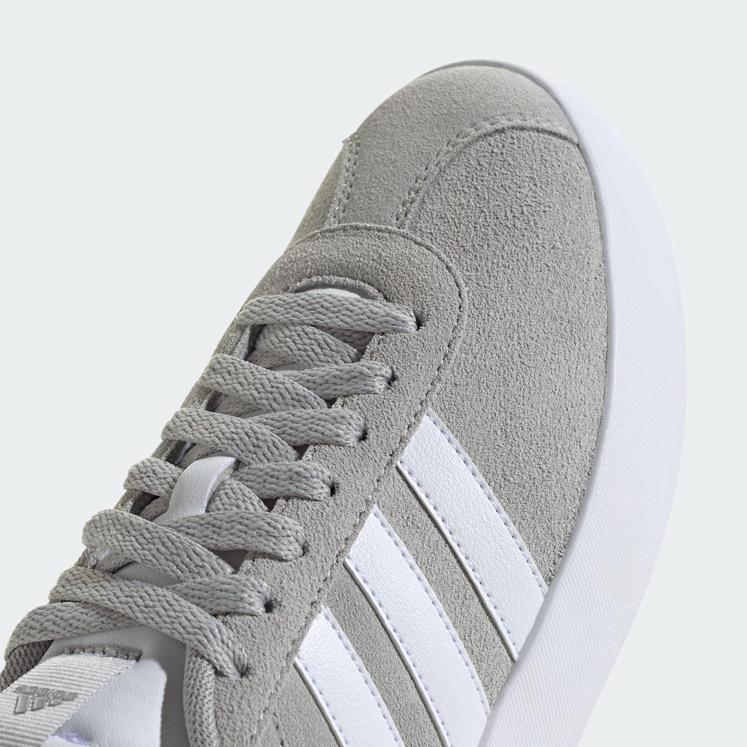 imageadidas Womens VL Court 30 SneakerGrey Two Cloud White Silver Metallic