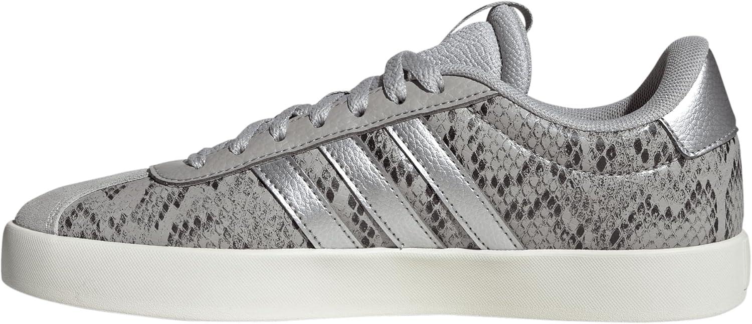 imageadidas Womens VL Court 30 SneakerGreySilver MetallicOff White