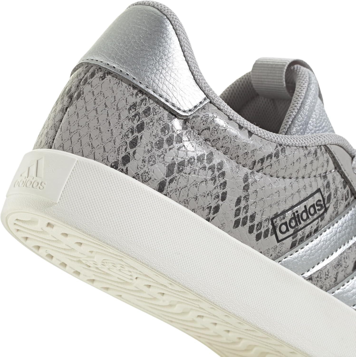 imageadidas Womens VL Court 30 SneakerGreySilver MetallicOff White