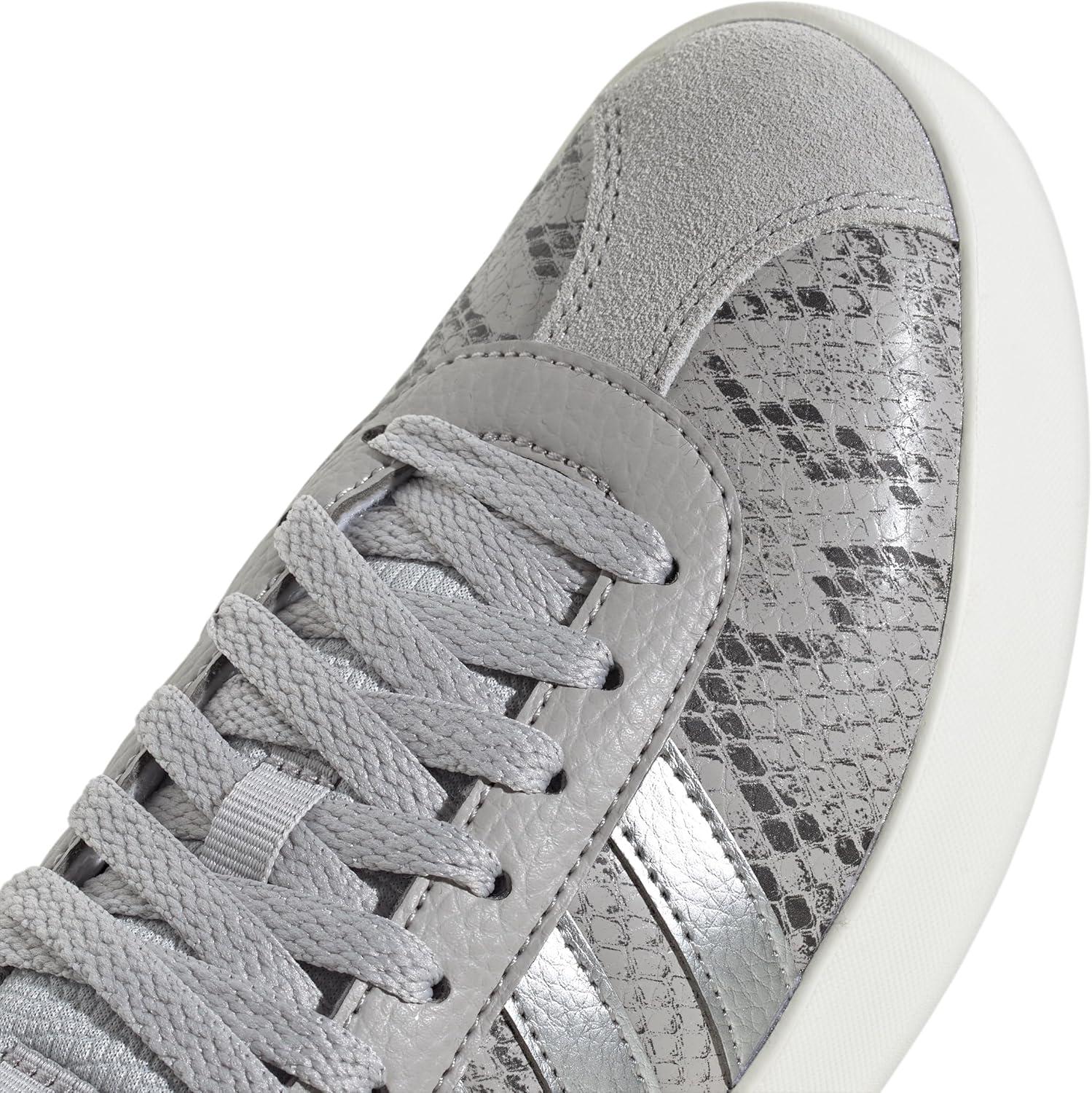 imageadidas Womens VL Court 30 SneakerGreySilver MetallicOff White