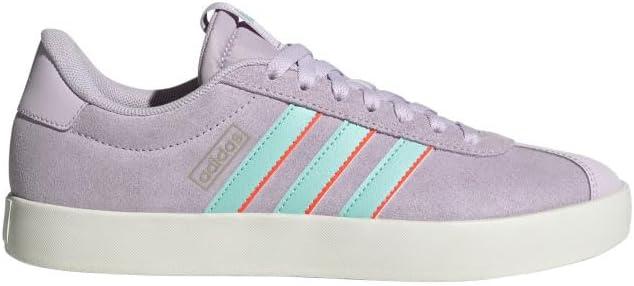 imageadidas Womens VL Court 30 SneakerIce LavenderSemi Flash AquaSolar Red