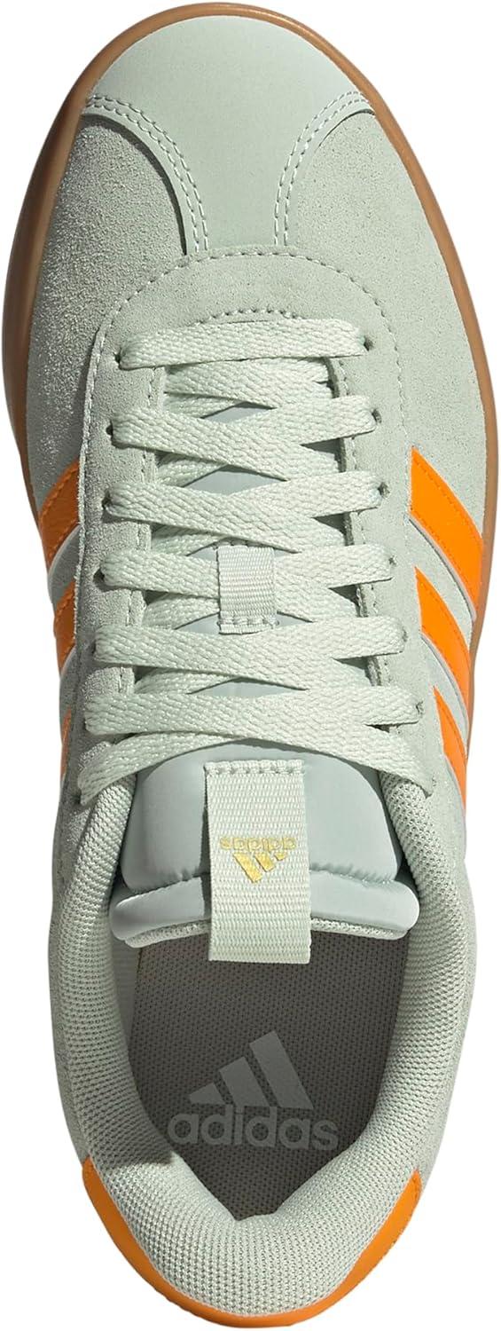 imageadidas Womens VL Court 30 SneakerLinen GreenCrew OrangeGold Metallic
