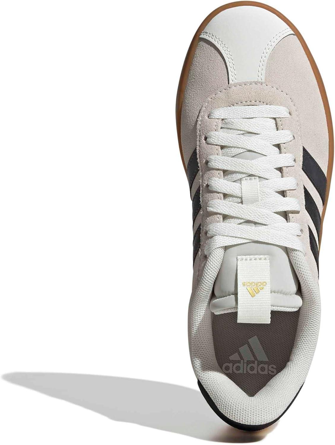 imageadidas Womens VL Court 30 SneakerOff White Grey Six Gold Metallic