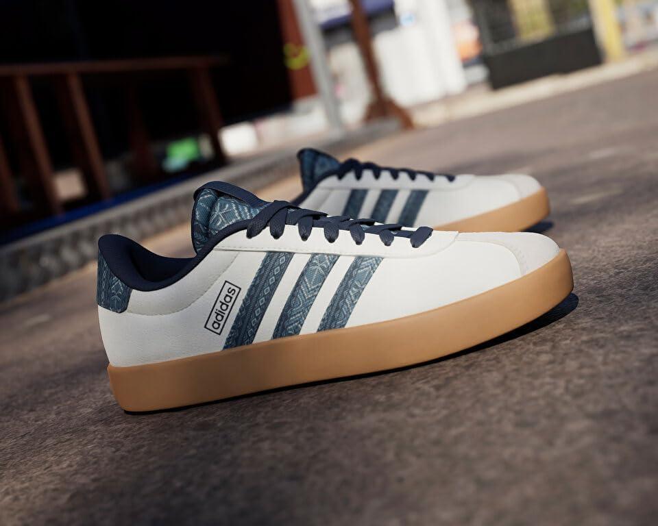 imageadidas Womens VL Court 30 SneakerOff White Night Indigo Gum