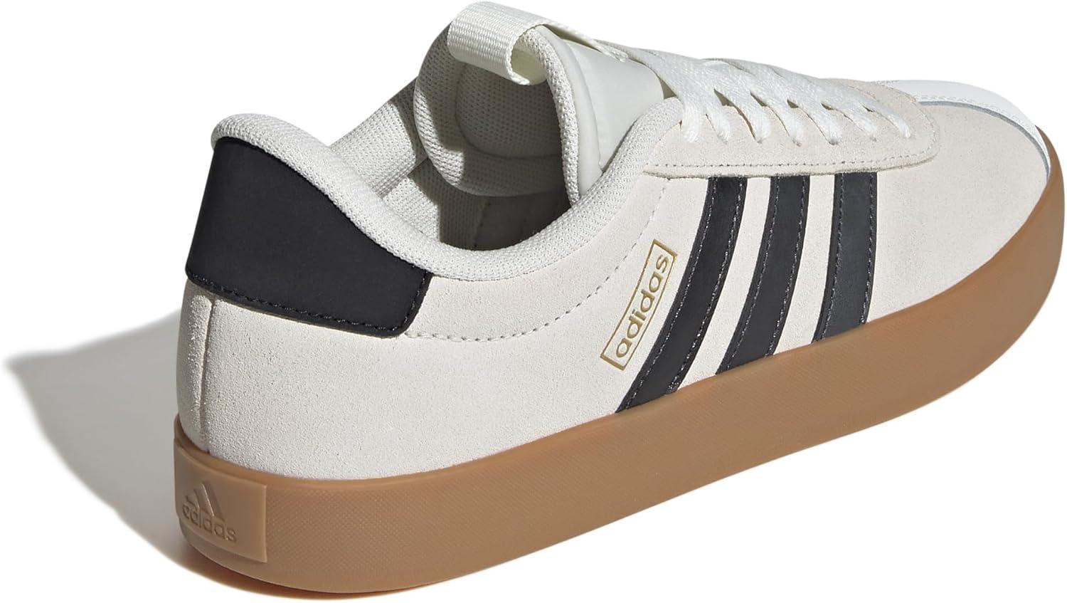 imageadidas Womens VL Court 30 SneakerOff WhiteGreyGold Metallic