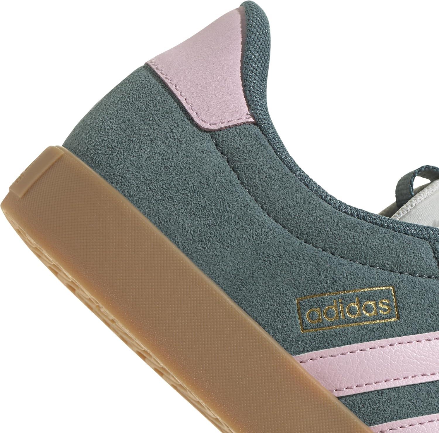 imageadidas Womens VL Court 30 SneakerPreloved TealClear PinkGold Metallic