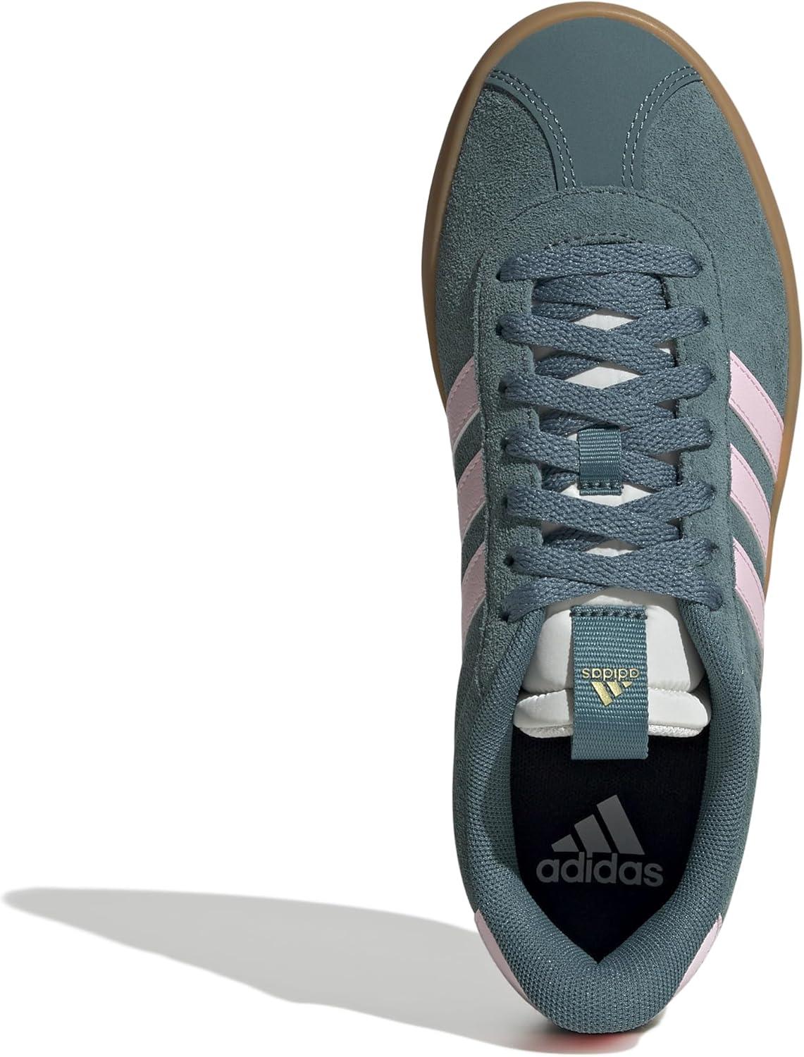 imageadidas Womens VL Court 30 SneakerPreloved TealClear PinkGold Metallic