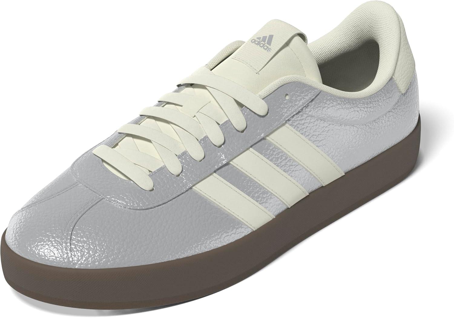 imageadidas Womens VL Court 30 SneakerSilver MetallicOff WhiteGum