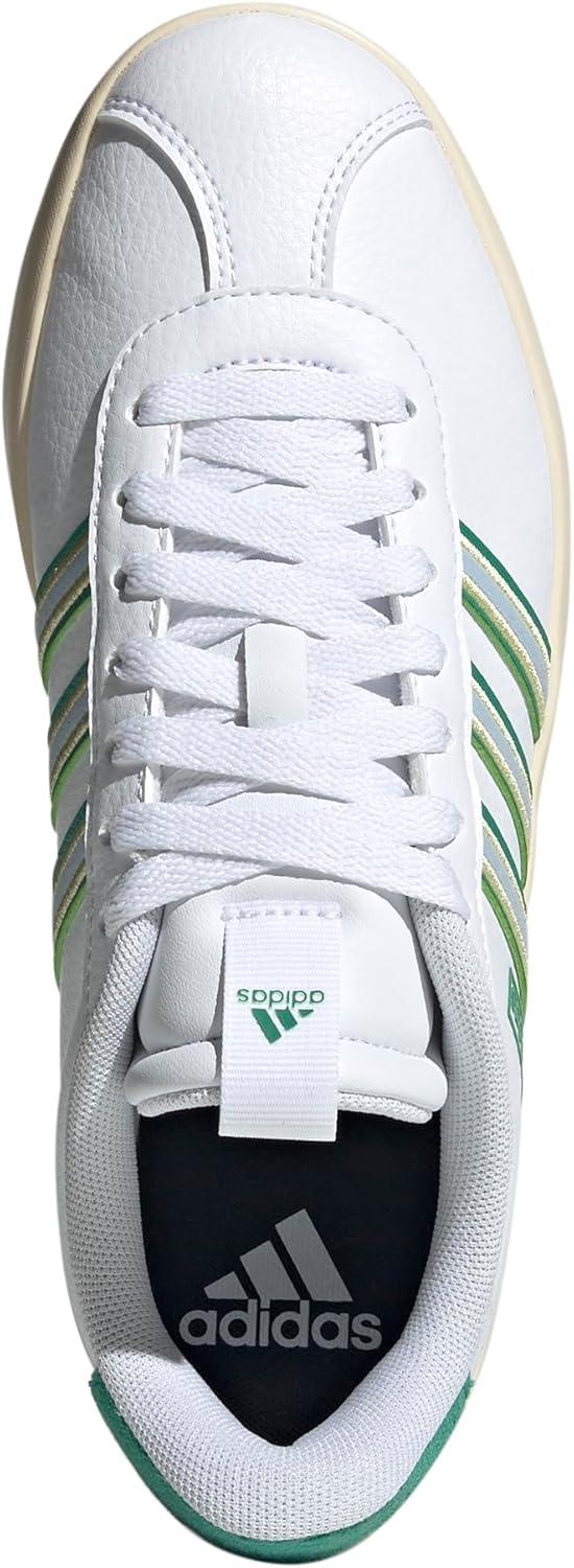 imageadidas Womens VL Court 30 SneakerWhiteBlueSemi Court Green