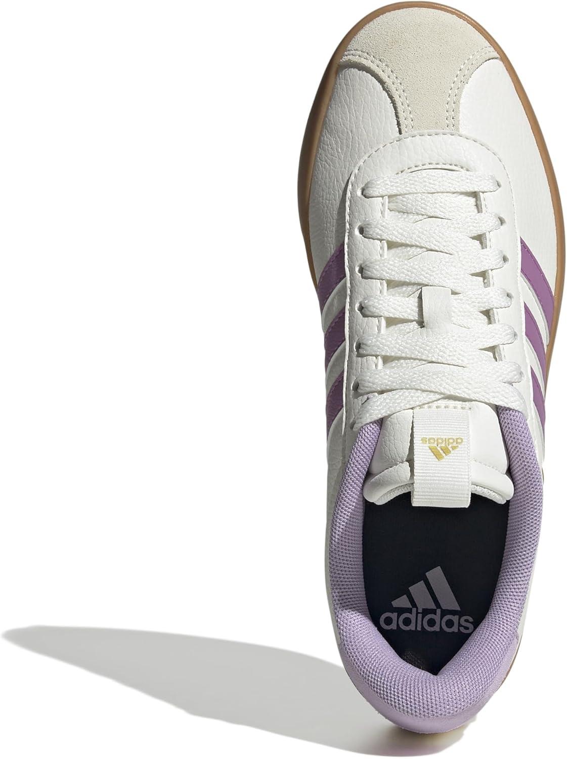 imageadidas Womens VL Court 30 SneakerWhitePreloved PurplePowder Plum