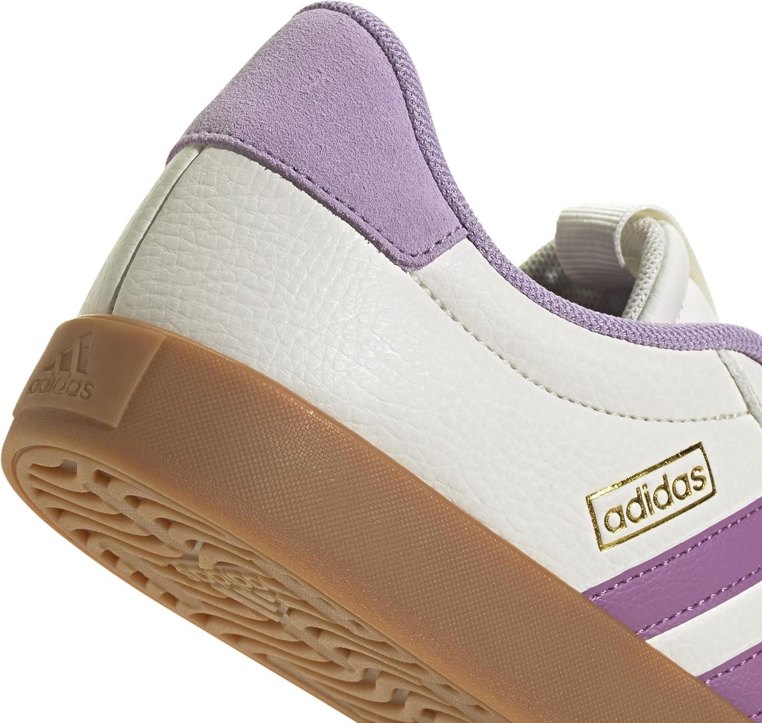 imageadidas Womens VL Court 30 SneakerWhitePreloved PurplePowder Plum