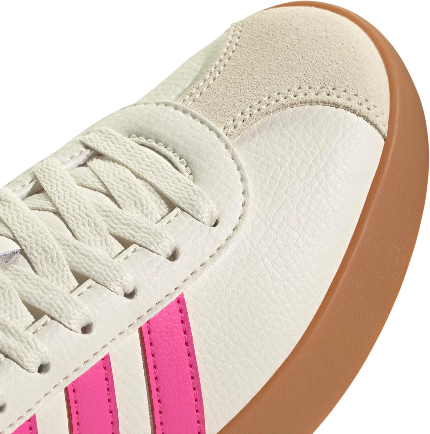 imageadidas Womens VL Court 30 SneakerWhitePulse MagentaGold Metallic