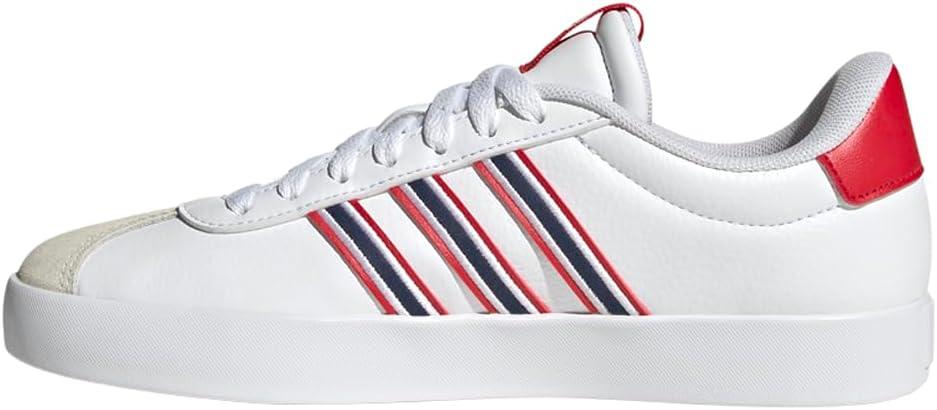 imageadidas Womens VL Court 30 SneakerWhiteTeam Navy BlueBetter Scarlet