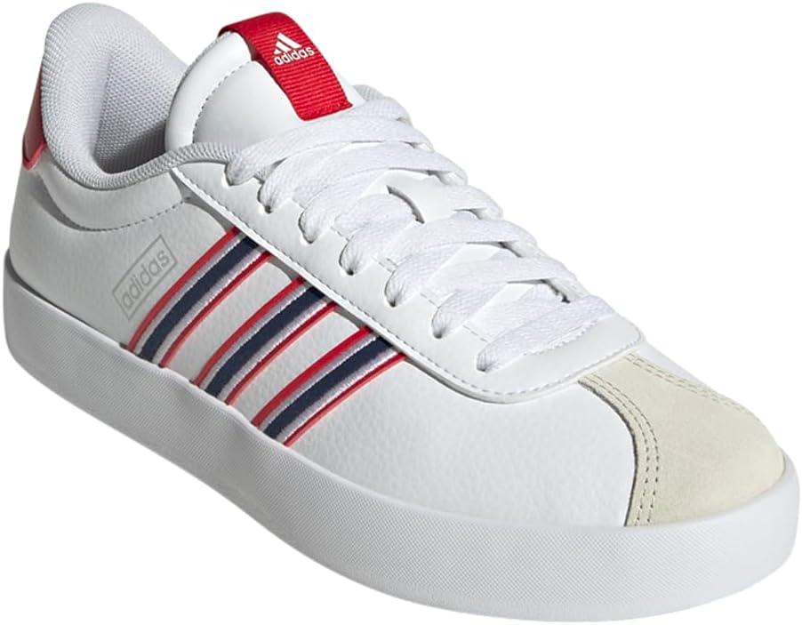 imageadidas Womens VL Court 30 SneakerWhiteTeam Navy BlueBetter Scarlet