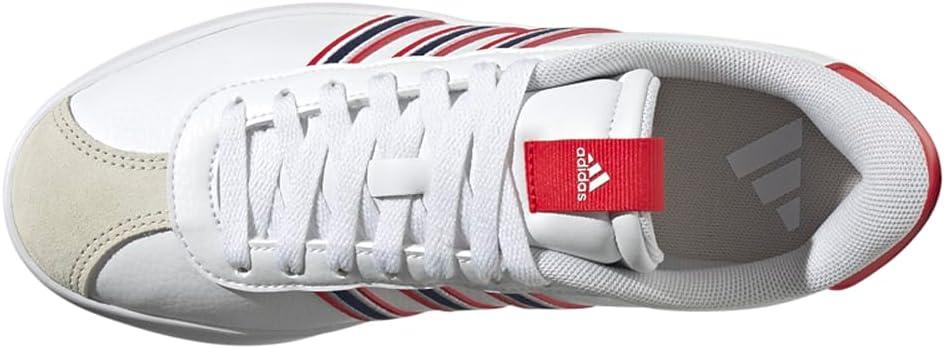imageadidas Womens VL Court 30 SneakerWhiteTeam Navy BlueBetter Scarlet