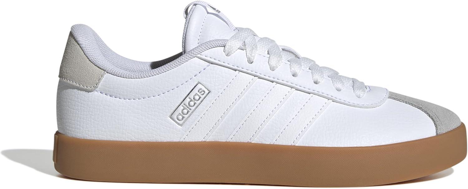 imageadidas Womens VL Court 30 SneakerWhiteWhiteSilver Metallic