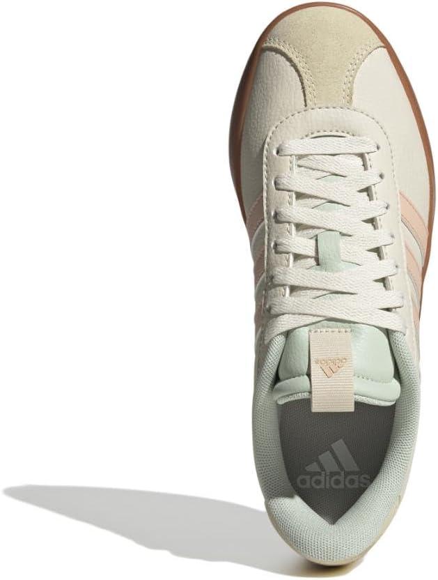 imageadidas Womens VL Court 30 SneakerWonder WhitePowder CoralLinen Green