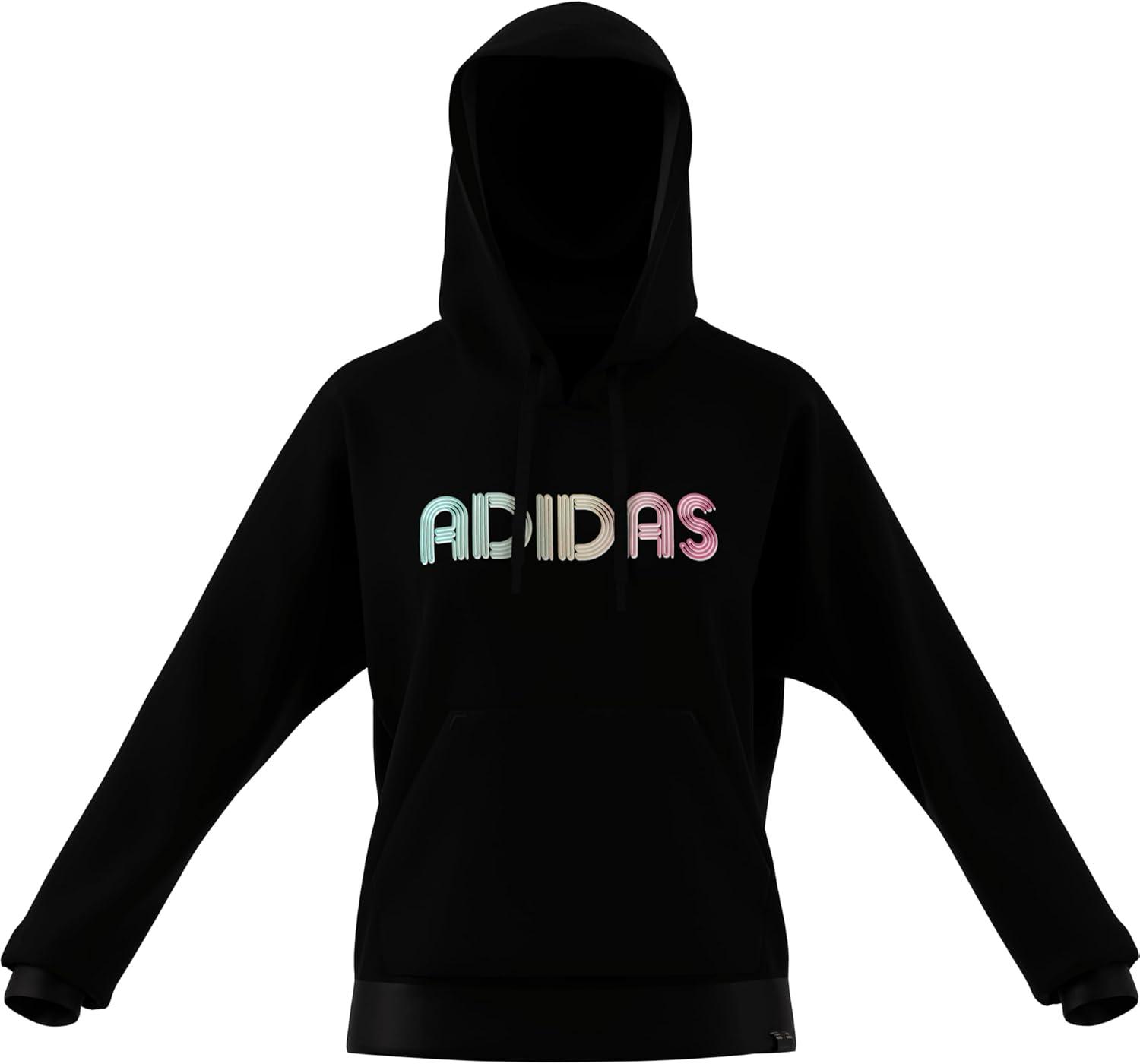 imageadidas Womens Wordmark Graphic HoodieBlack