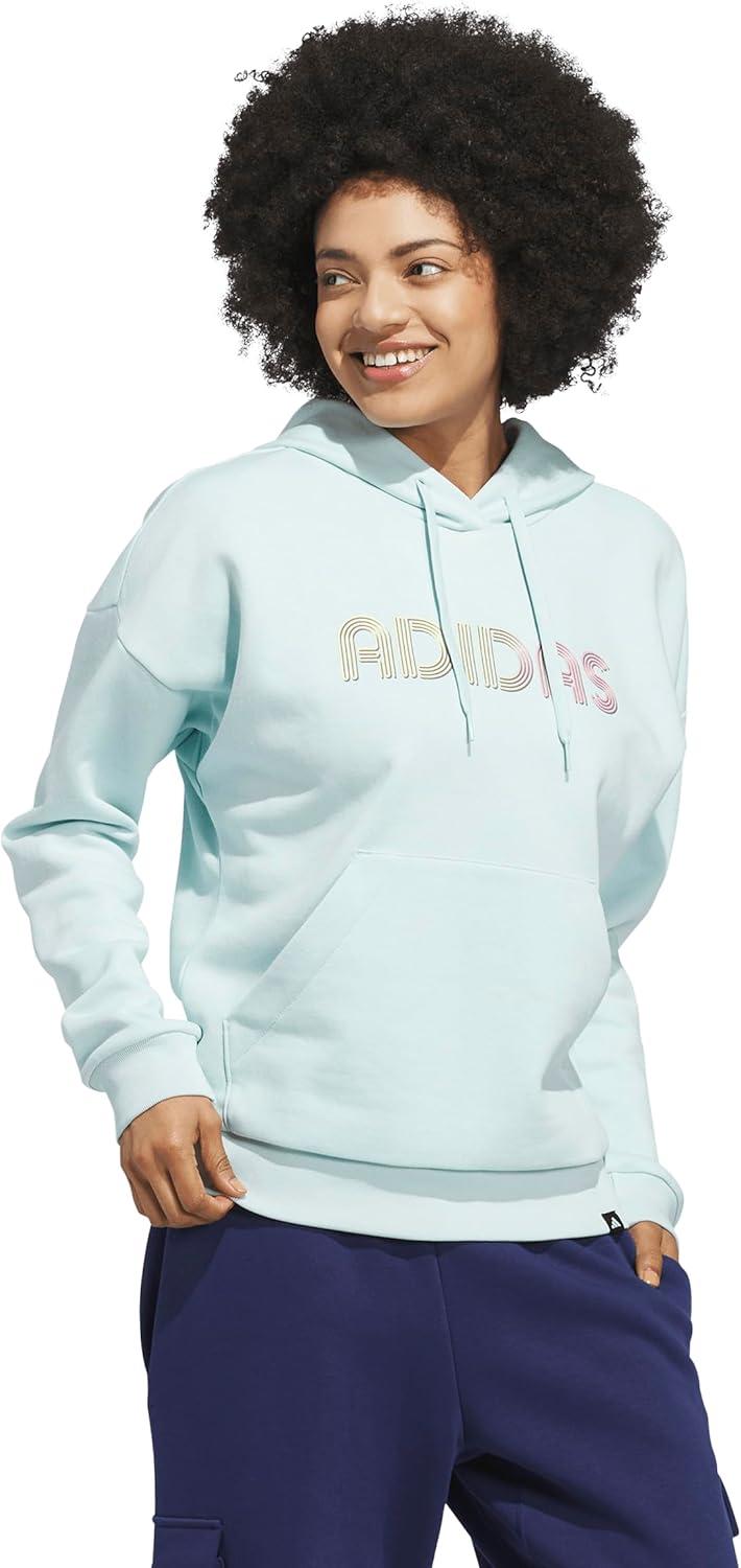 imageadidas Womens Wordmark Graphic HoodieHalo Mint