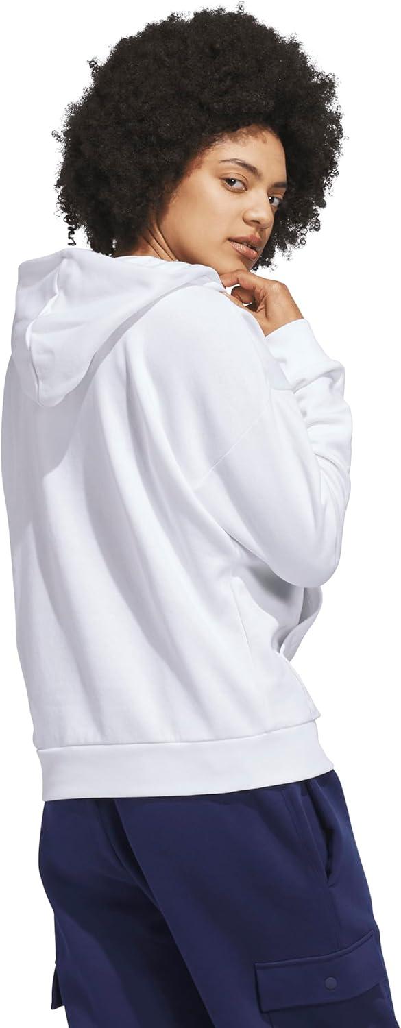 imageadidas Womens Wordmark Graphic HoodieWhite