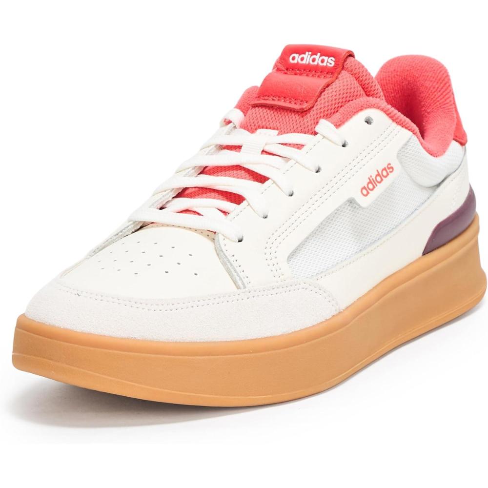 imageadidas Mens Aspyre SneakerWhiteBright RedAurora Ruby