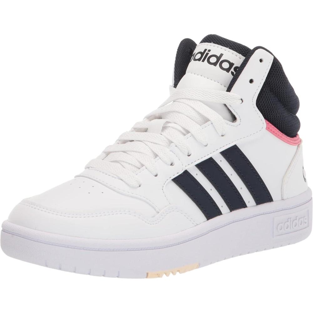 imageadidas Mens Hoops 30 Mid Basketball ShoeWhiteLegend InkWhite