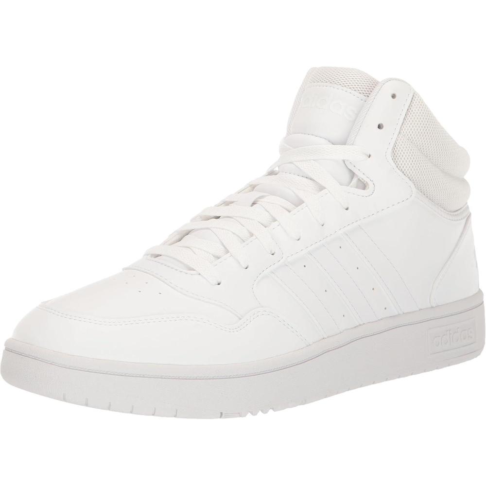 imageadidas Mens Hoops 30 Mid Basketball ShoeWhiteWhiteWhite