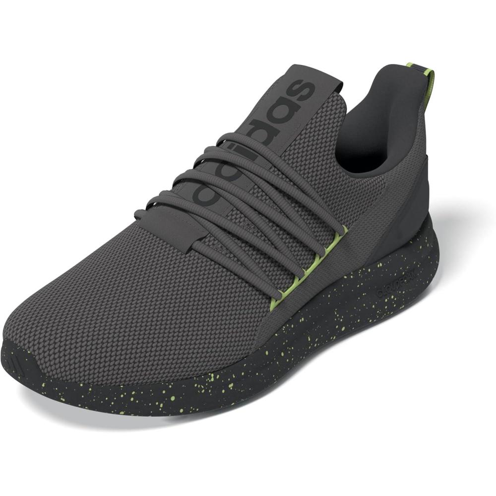 imageadidas Mens Lite Racer Adapt 70 SneakerCharcoalPulse LimeCarbon