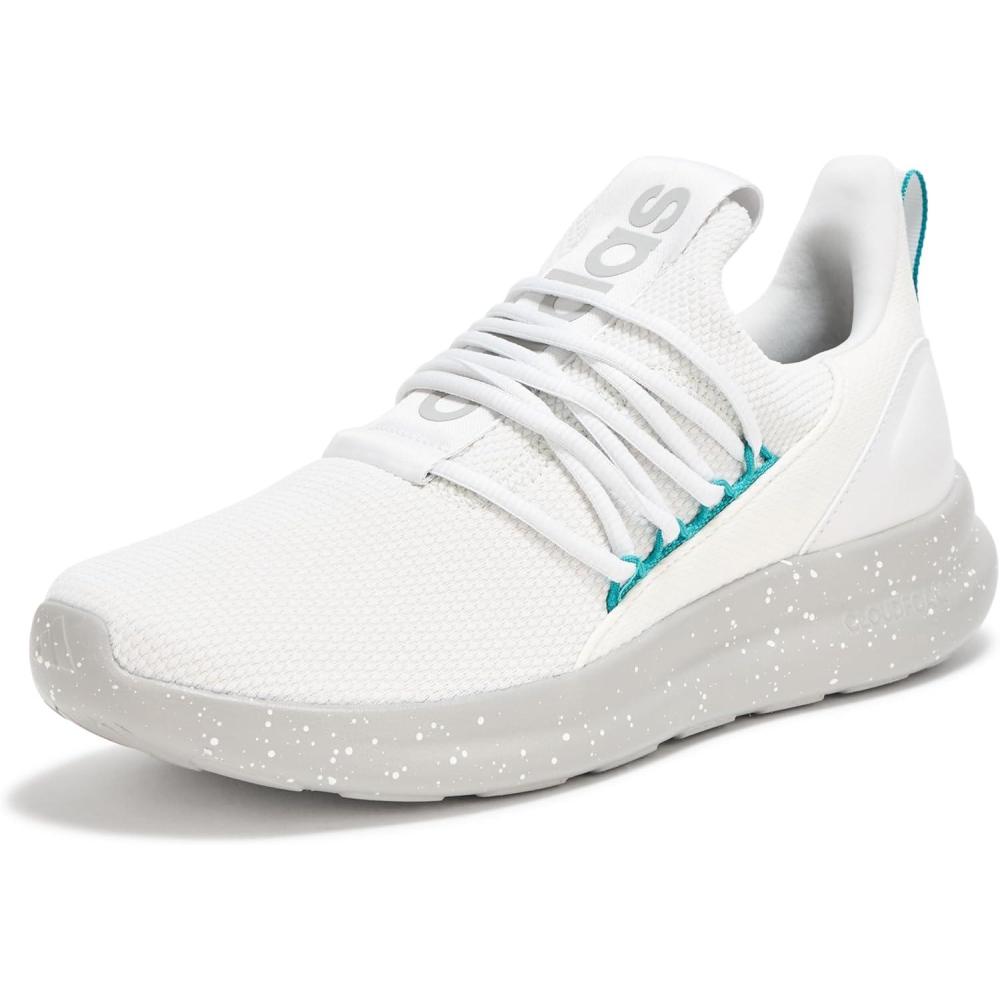 imageadidas Mens Lite Racer Adapt 70 SneakerCrystal WhitePure TealGrey