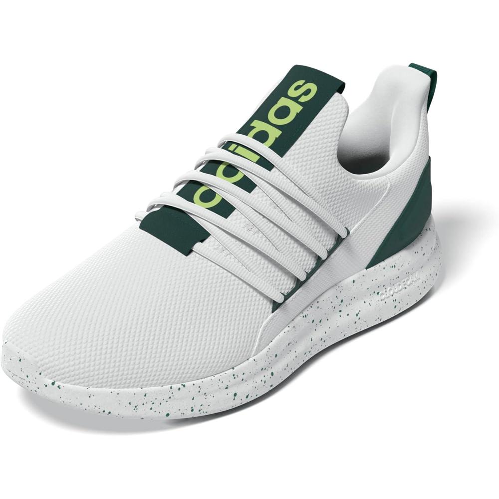 imageadidas Mens Lite Racer Adapt 70 SneakerWhiteCollegiate GreenPulse Lime