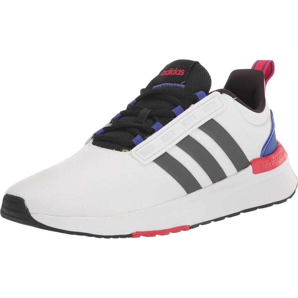 imageadidas Mens Racer Tr21 Shoes RunningWhiteNight MetallicLucid Blue