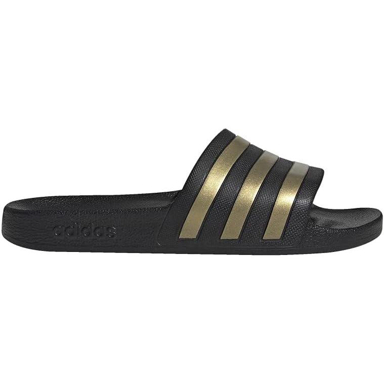 imageadidas Unisex Adult Adilette Aqua SlideCore BlackGold MetallicCore Black