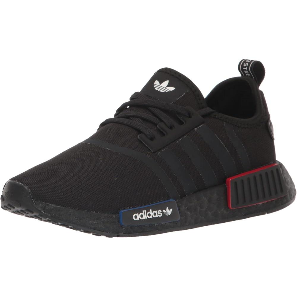 imageadidas UnisexChild NMDr1 C Little Kid SneakerBlackBlackGrey