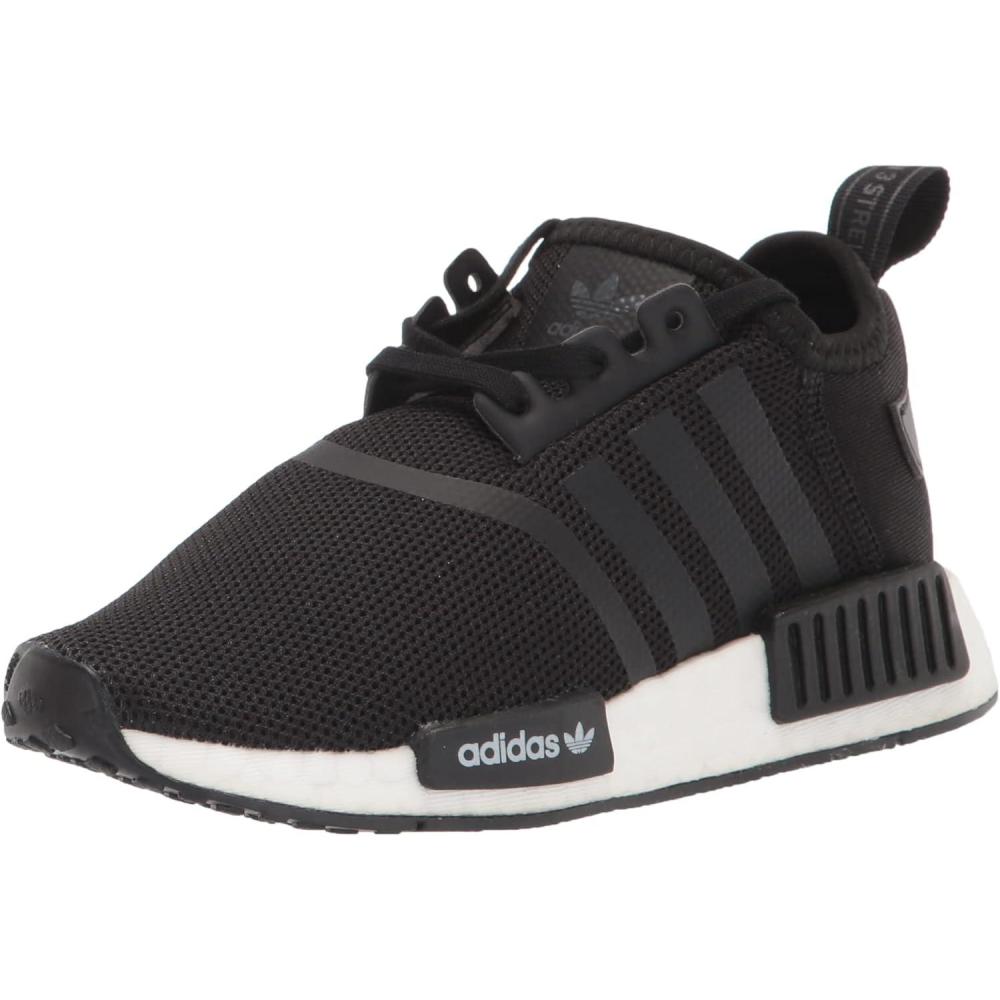 imageadidas UnisexChild NMDr1 C Little Kid SneakerCore BlackWhite
