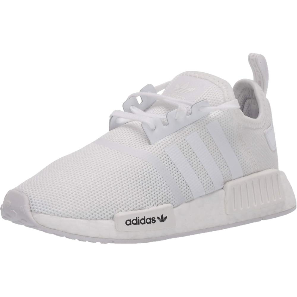 imageadidas UnisexChild NMDr1 C Little Kid SneakerWhiteWhiteCrystal White