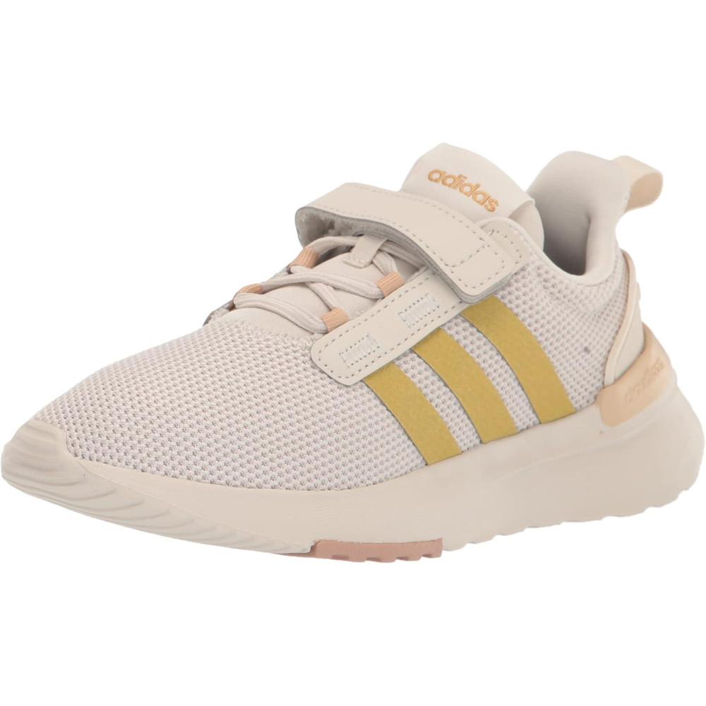 imageadidas UnisexChild Racer TR21 Running ShoeAluminaGold MetallicMagic Beige