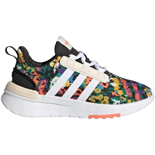 imageadidas UnisexChild Racer TR21 Running ShoeCore BlackCloud WhiteEcru Tint