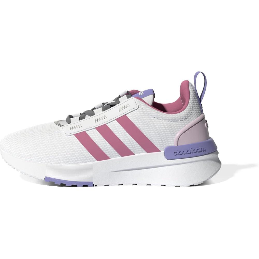 imageadidas UnisexChild Racer TR21 Running ShoeWhiteRose ToneClear Pink