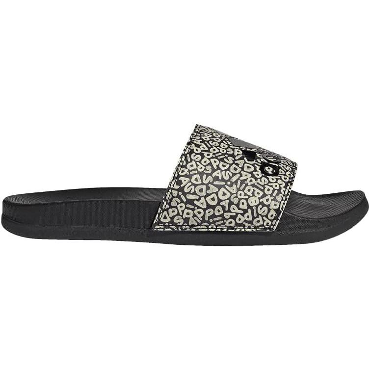 imageadidas Womens Adilette Comfort Slide SandalCore BlackCore BlackWonder White