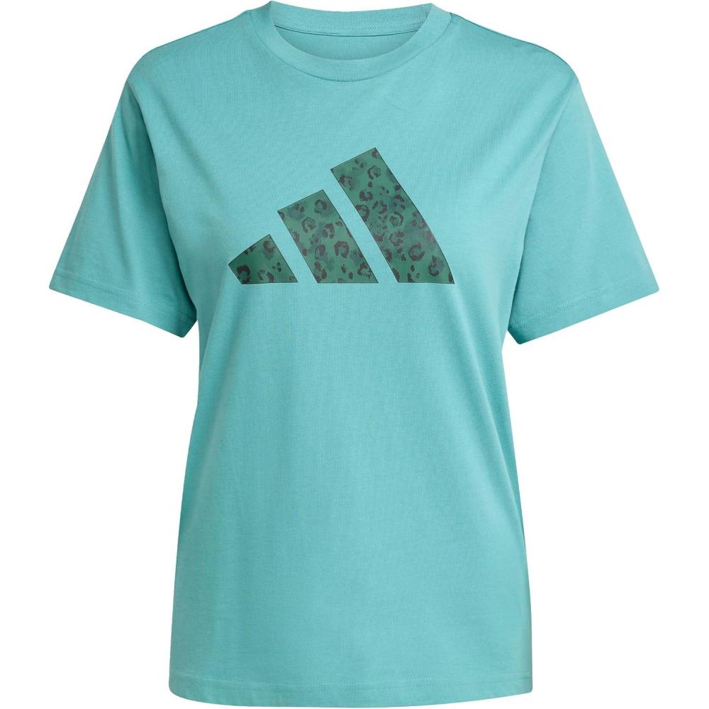 imageadidas Womens Animal Print Graphic TShirtPowder Teal