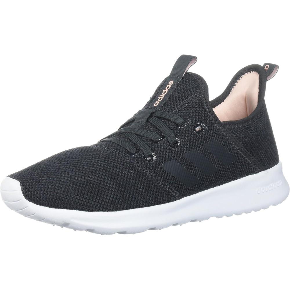 imageadidas Womens CloudfoamPure Running ShoeCarbonCarbonHaze Coral