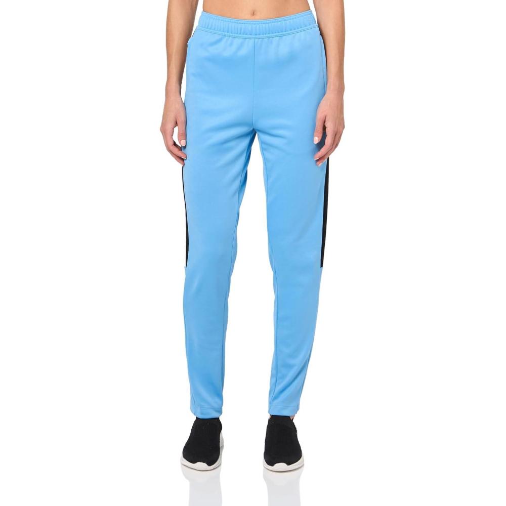 imageadidas Womens Tiro Cut 3Stripes Track PantsLight BlueBlackWhite