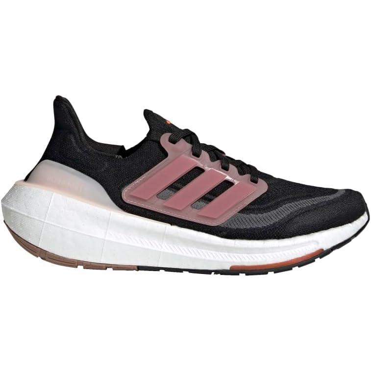 imageadidas Womens Ultraboost Light Running Shoes SneakerBlackPink StrataGrey