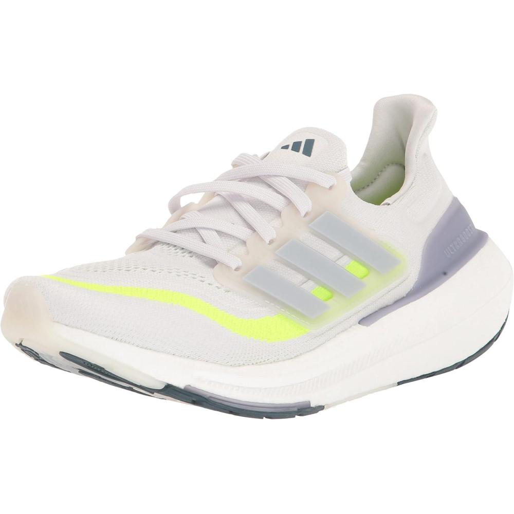 imageadidas Womens Ultraboost Light Running Shoes SneakerWhiteWonder BlueLucid Lemon
