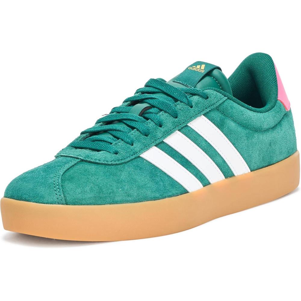 imageadidas Womens VL Court 30 SneakerCollegiate GreenWhitePulse Magenta