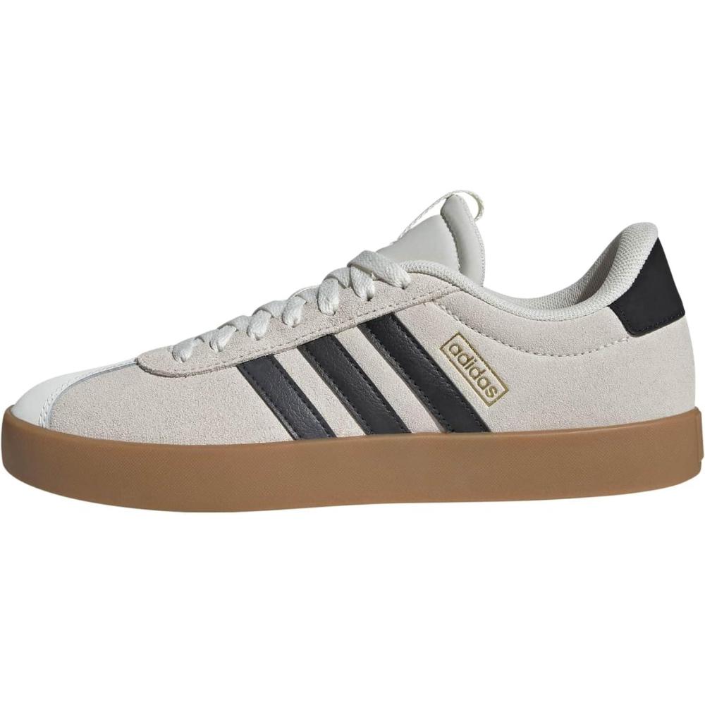 imageadidas Womens VL Court 30 SneakerOff White Grey Six Gold Metallic