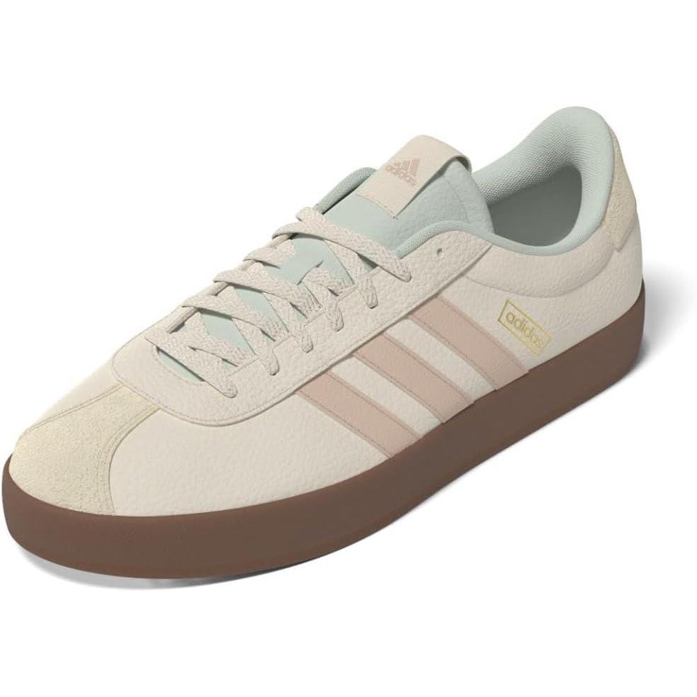 imageadidas Womens VL Court 30 SneakerWonder WhitePowder CoralLinen Green
